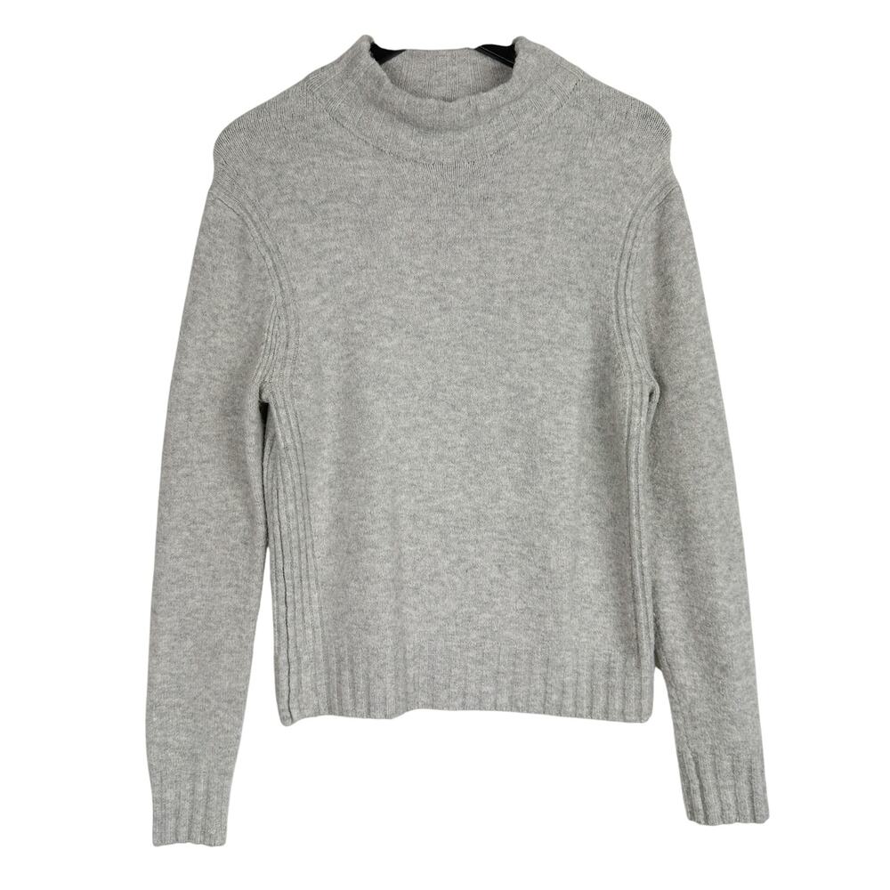 Point Sur J.Crew Womens Mock Neck Knit Sweater Gray - M